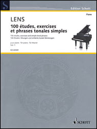 100 Etudes : Exercises and Simple Tonal Phrases #1 piano sheet music cover